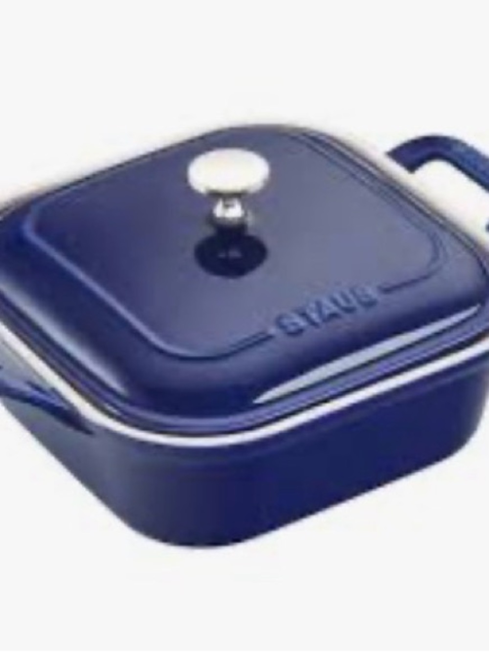 Staub 9x9 ceramic dish *TOP/LID, navy